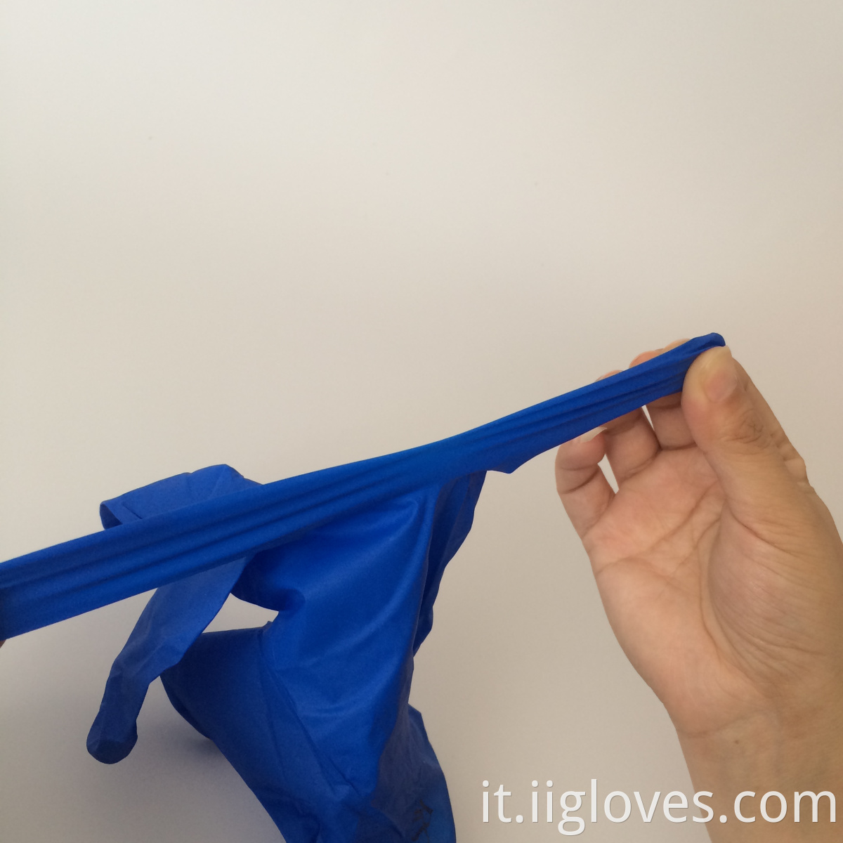 Sicurezza usate blu blu PVC Nitrile Miscela ESAME GUASTICA POLVERE GUATTES PALMA DE NITRILO GUASCI
